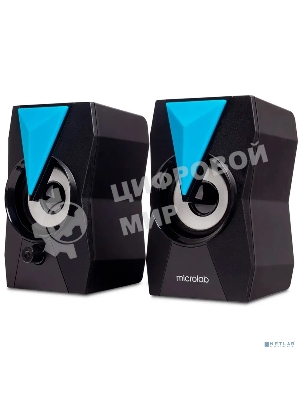 Акустическая система MICROLAB B22 черный 6 Вт RMS, Распределение мощности 3 Вт x2, Гармонические искажения: < 0,5% (1 Вт 1 кГц), Частотная характеристика: 120 Гц - 20 кГц, Соотношение сигнал/шум: > 65 дБ