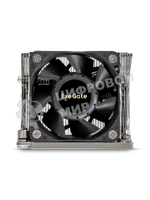 Кулер для процессора ExeGate ESNK-P0068APS4.PWM.2U.3647.Cu серебристый/черный, 60 мм, алюминий/медь, 6800 об/мин, 52 дБ, 4 pin, 205 Вт, 64.5 мм