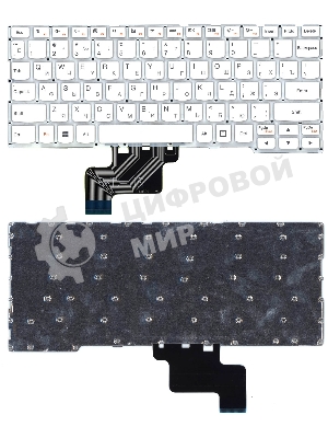 Клавиатура для ноутбука Lenovo Yoga 3 11 300-11IBR 300-11IBY 700-11ISK белая