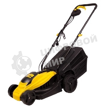 Газонокосилка CHAMPION EM3110 эл. Мощность 1000 Вт, Ширина среза 320 мм, Высота среза 20-60 мм, Объем травосборника 30 л, Вес 6,8 кг, Легкая, Удобная, Наличие разборной металлической рукоятки, Регулировка высоты среза.