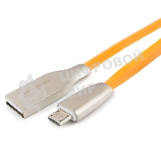 Кабель USB2.0 Cablexpert CC-G-mUSB01O-1M, AM/microB, серия Gold, длина 1м, оранжевый, блистер