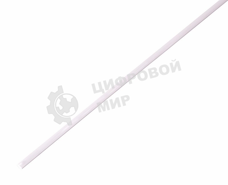 Термоусаживаемая трубка Rexant 1,5/0,75 мм, белая, упаковка 50 шт. по 1 м
