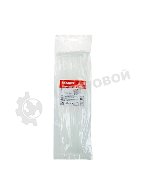 Хомут-стяжка кабельная нейлоновая Rexant 300 x 3,6 мм, белая, упаковка 100 шт.