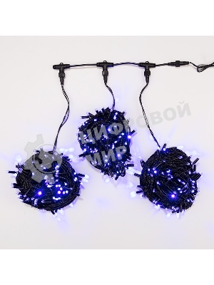 Гирлянда Neon-night LED ClipLight 24V, 3 нити по 20 м, свечение с динамикой, цвет диодов синий