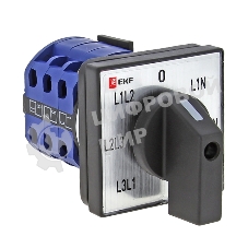 Переключатель кулачковый ПК-1-64 10А для вольтметра EKF pk-1-64-10