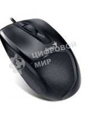 Мышь проводная Genius DX-150X черный, 1000 dpi, USB, кнопки - 3