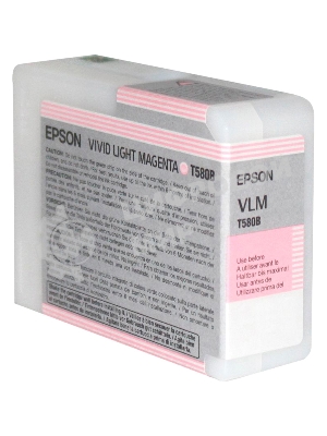 Картридж струйный Epson C13T580B00 светло-пурпурный (80мл)