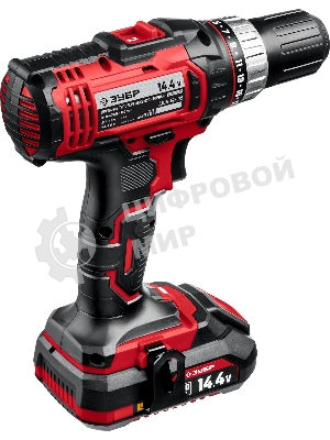 Дрель-шуруповерт Зубр ДШЛ-145-22, 14,4 В, 2 Ач, 35 Нм, щеточный