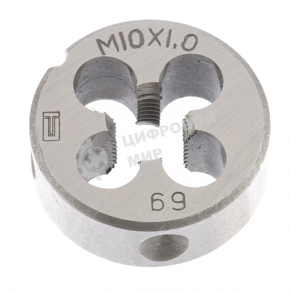 Плашка Сибртех М10x1,0 мм