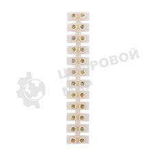 Клеммная колодка винтовая Rexant KВ-10 (4-10 мм²), ток 10 A, полиэтилен белый (ЗВИ), индивидуальная упаковка, 1 шт.