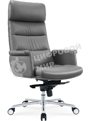 Кресло Cactus CS-LGR-DUBLIN темно-серый, кожа