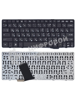 Клавиатура для ноутбука HP Elitebook 2560P 2570P черная с черной рамкой