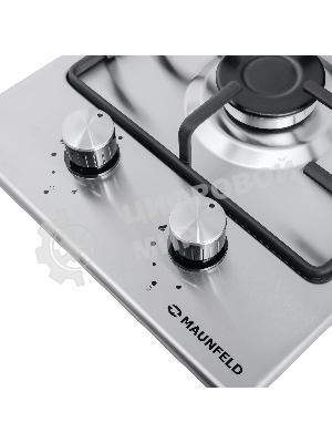 Газовая варочная панель Maunfeld EGHS.32.3ES/G, 2 конфорки, нержавеющая сталь