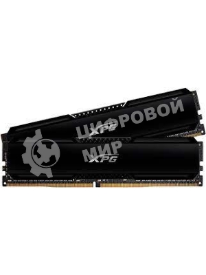 Оперативная память XPG Gaммix D20, DDR4, 32GB (2x16GB), 3200MHz, CL16, UDIMM, с радиатором, черный