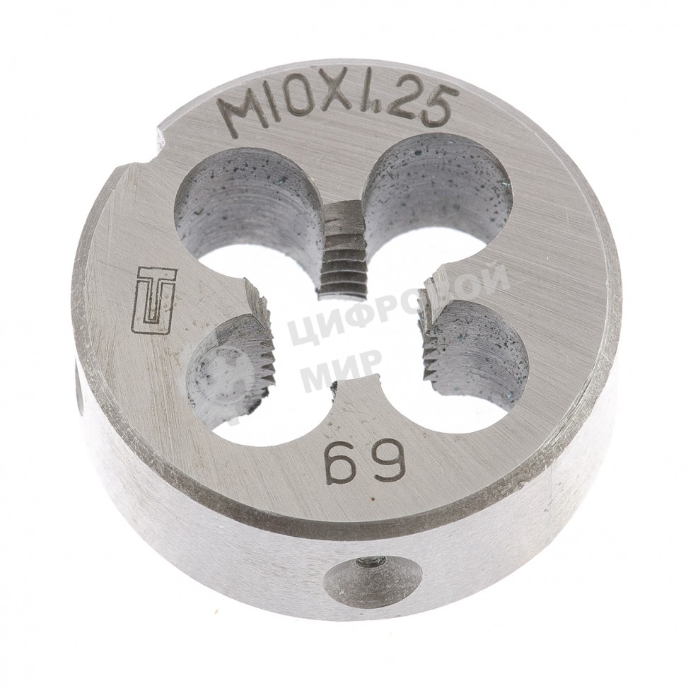 Плашка Сибртех М10x1,25 мм