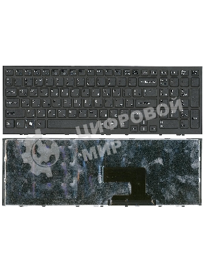 Клавиатура для ноутбука Sony Vaio VPC-EH VPCEH черная с черной рамкой