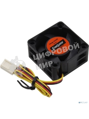 Вентилятор для корпуса ExeGate EX04020S3P черный, 40 мм, 6500 об/мин, 28 дБ, 3 pin