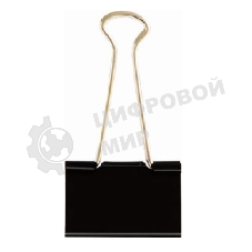 Зажимы Deli E38561 металл 51мм черный (упаковка: 12 шт) картонная коробка