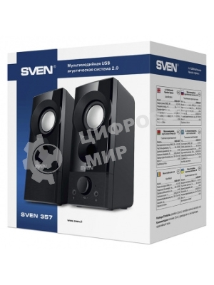 Акустическая система SVEN 357, черный (6 Вт, питание USB)