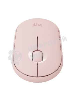 Мышь беспроводная Logitech Pebble M350 розовый, 1000 dpi, радиоканал, Bluetooth, USB, кнопки - 3