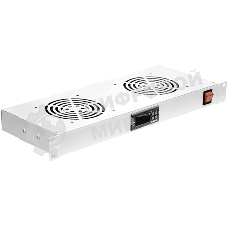 Модуль вентиляторный NTSS (NTSS-FAN2/19T) 2 вент. с термостатом с контроллером серый (упак.:1шт)