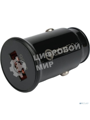 Автомобильное зарядное устройство Cablexpert MP3A-UC-CAR22, 18Вт, быстрая зарядка QC3.0, 1 порт USB