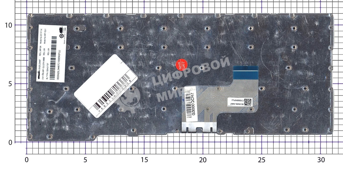 Клавиатура для ноутбука Lenovo Flex 3-11ADA05 черная