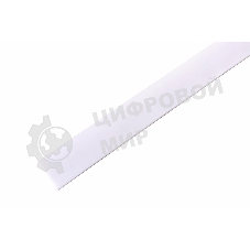 Термоусаживаемая трубка Rexant 19,0/9,5 мм, белая, упаковка 10 шт. по 1 м