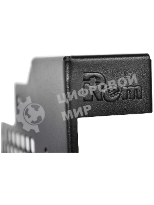 Модуль вентиляторный ЦМО, 3 вентилятора с терморегулятором, черный R-FAN-3T-9005