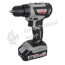 Дрель-шуруповерт ИНТЕРСКОЛ ДА-10/18В, 18 В, 2 Ач, 42 Нм, бесщеточный