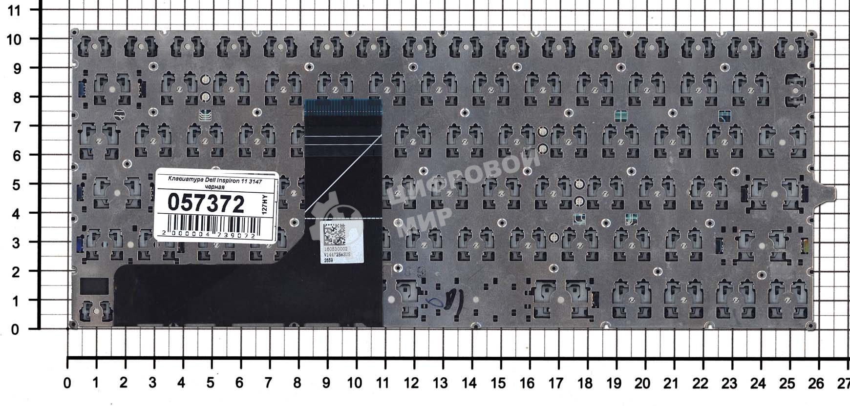 Клавиатура для ноутбука Dell Inspiron 11 3147 черная