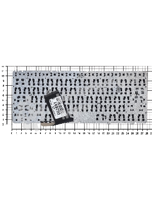 Клавиатура для ноутбука HP Elitebook 2560P 2570P черная с черной рамкой