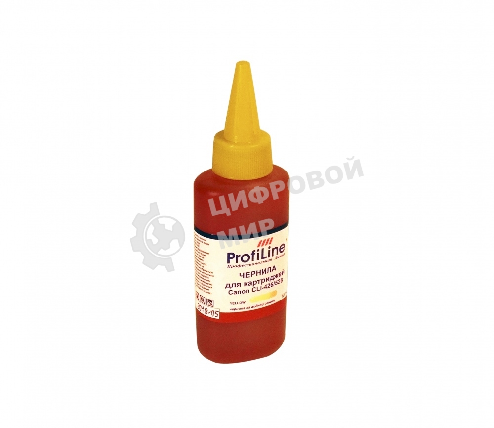 Чернила PL-CLI-426/526 для принтеров Canon iP4820/iP4840/iP4850/iP4870/MG6120/MG6140/MG6150/MG6170/MG8120/MG8140/MG8150/MG8170 Yellow водн 100 мл ProfiLine