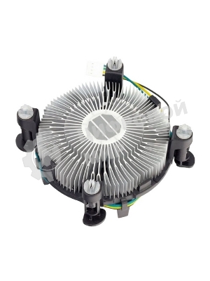 Кулер для процессора ACD серебристый, 90 мм, алюминий, 2300 об/мин, 23.5 дБ, 3 pin, 65 Вт, 44 мм