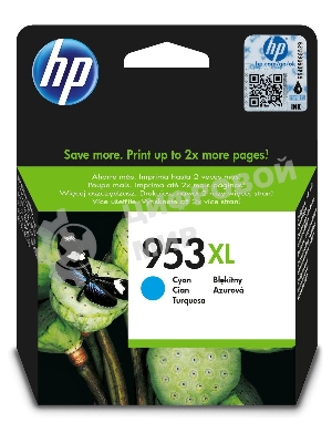 Картридж струйный HP 953XL F6U16AE голубой для HP OJP 8710/8715/8720/8730/8210/8725 (1600стр.)
