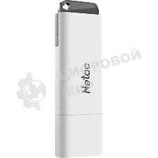 Флешка USB Netac U185 (NT03U185N-016G-20WH), 16Gb, USB 2.0, R/W 25/10, белый/серый