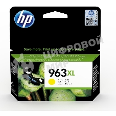 Картридж струйный HP 963XL 3JA29AE желтый увеличенной емкости (1600 стр) для HP OfficeJet Pro 9010, 9013, 9020, 9023