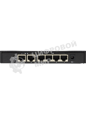 Коммутатор неуправляемый PoE ORIGO OS1206P/60W/A1A 4x100Base-TX PoE+, 2x100Base-TX, PoE-бюджет 60 Вт, корпус металл