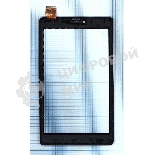 Сенсорное стекло (тачскрин) для Irbis TZ732, черное с рамкой
