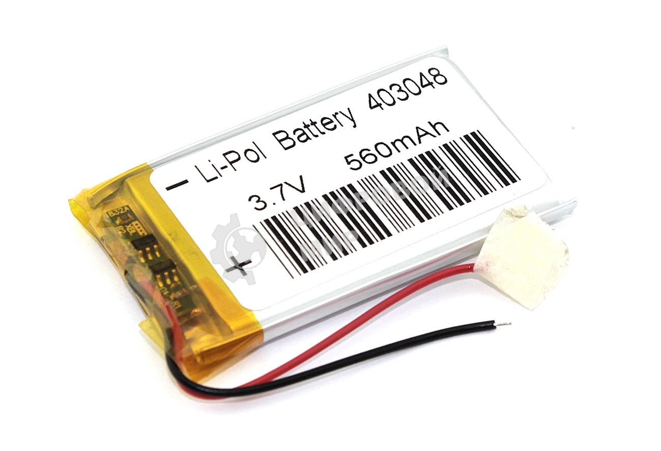 Аккумулятор Li-Pol (батарея) 4x30x48мм 2pin 3.7V/560mAh
