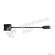 Переходник с кабелем Bion HDMI - DisplayPort, 19F/20M, однонаправленный DP->HDMI, 15см, черный BXP-A-HDMI-DP-02