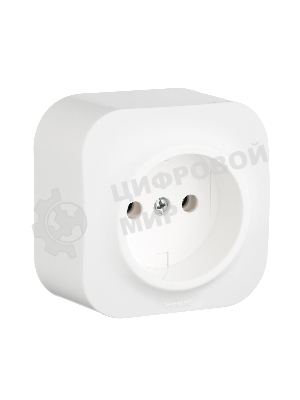 Розетка Legrand 782210 без заземления без шторок (Белая)