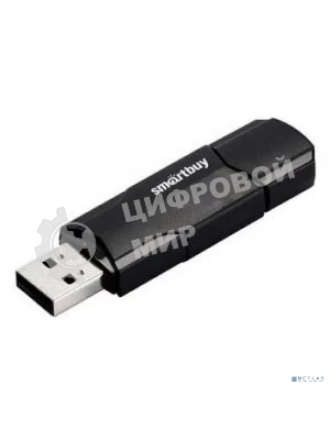 Флешка USB SmartBuy CLUE black (SB4GbCLU-K), 4Gb, USB 2.0, R/W 15/8, черный