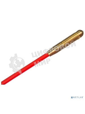 Протяжка кабельная Rexant (мини УЗК в бухте), стеклопруток, d=3,5 мм 70 м, красная