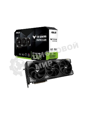 Видеокарта ASUS TUF-RTX 5080-O16G-GAMINGRTX 5080,HDMIx2,DPx3,16G,D7; 90YV0M30-M0NA00 (TUF-RTX 5080-O16G-GAMING)