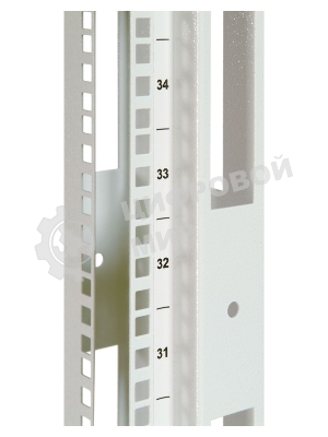 Стойка двухрамная ЦМО СТК-24.2 24U 620 мм X 800 мм направл. закл. гайки 250 кг серый