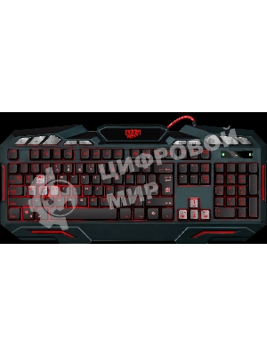 Клавиатура проводная Defender Doom Keeper GK-100DL RU, USB, черный