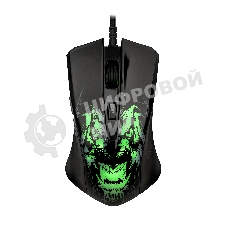 Мышь проводная Qumo Rampage M49 черный, 3200 dpi, USB, кнопки - 6