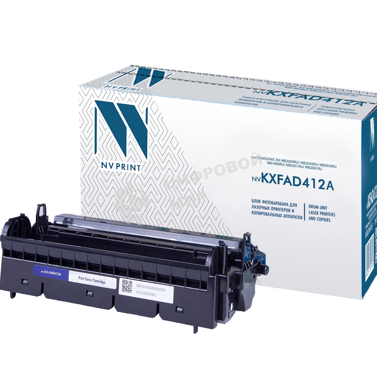Блок фотобарабана NVPrint совместимый NV-KX-FAD412A для Panasonic KX-MB2000RU/MB2020RU/MB2030RU/MB1900RU/MB2051RU/MB2061RU (6000k)