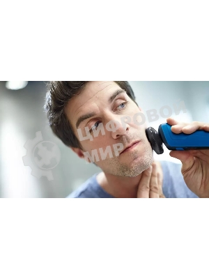 Электробритва роторная Philips S5466/17 питан.:элек.сеть/аккум. синий